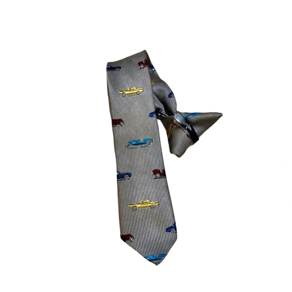George Sports Cars Clip-On Necktie